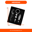 Set De Vino 4 Piezas Accesorios Sacacorcho En Caja Regalo