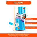 Rallador Manual Cortador Verduras Con 3 Chuchillas Acero