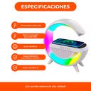 Parlante Bluetooth Rgb Velador Luz Colores Inalámbrico