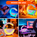 Parlante Bluetooth Rgb Velador Luz Colores Inalámbrico