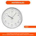 Reloj Grande De Pared Moderno Silencioso Minimalista Quartz