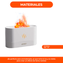 Humificador Difusor Ultrasónico Aroma Efecto Llama Fuego