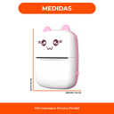 Mini Impresora Térmica Bluetooth Recargable Portátil App Color Rosa
