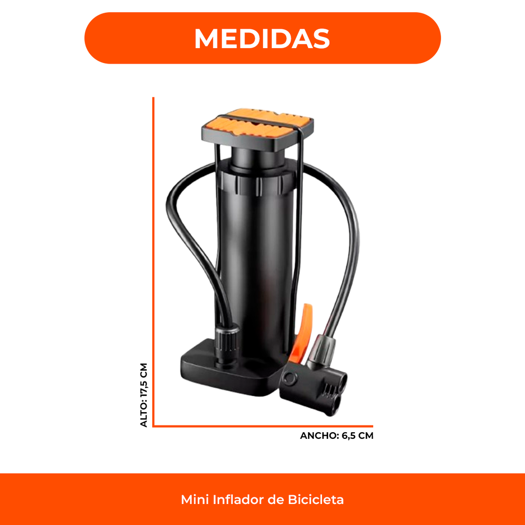 Mini Inflador Bicicleta Portátil Válvula 