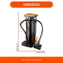 Mini Inflador Bicicleta Portátil Válvula 