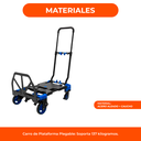 Carro de Mano Plegable Zorra 137Kg