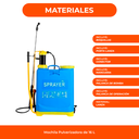 Pulverizador Fumigador De Mochila Manual Multiusos 16 Litros