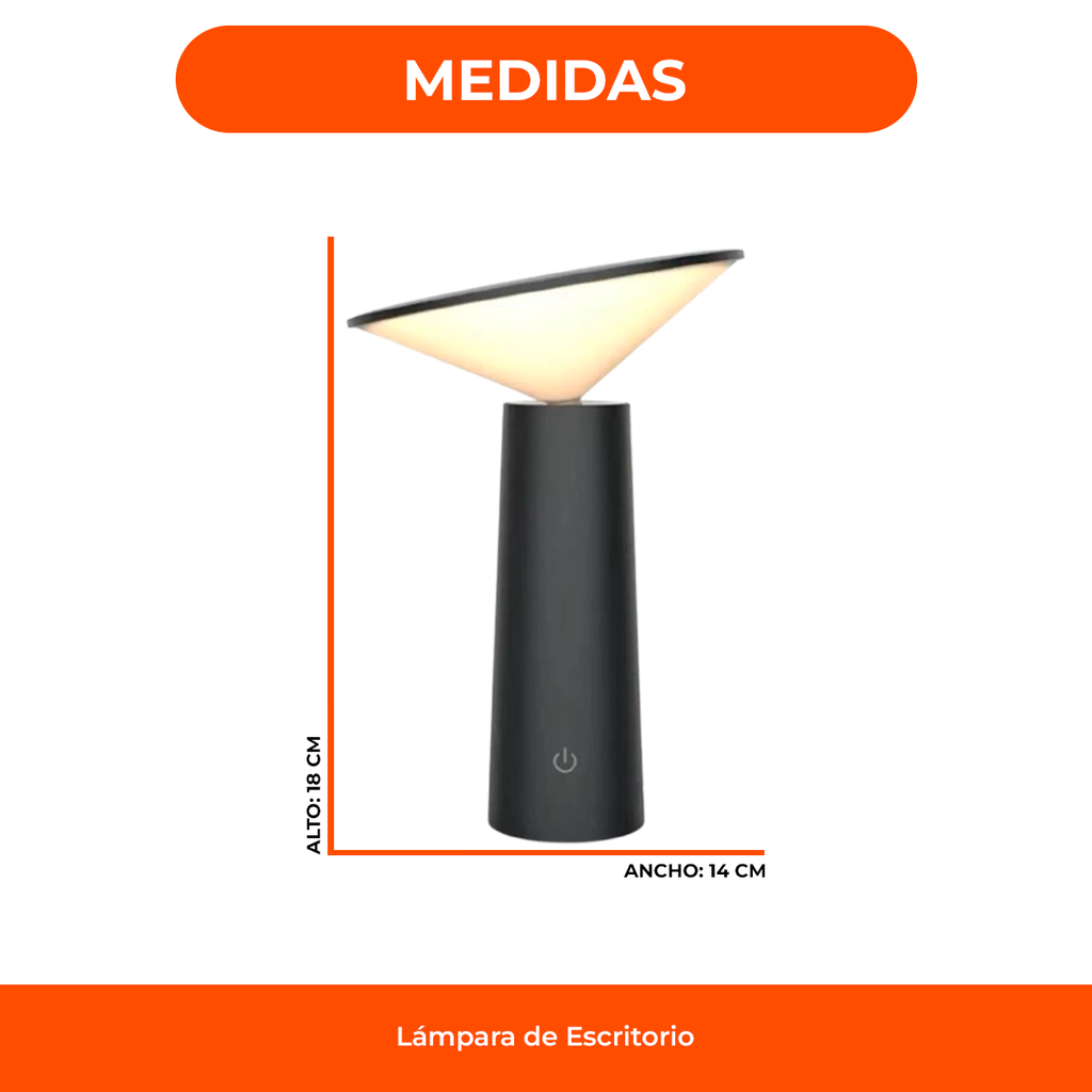 Lampara Velador Inalámbrica Recargable Luz Led USB Táctil