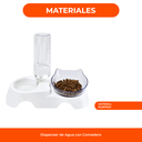 Dispenser de Agua Con Comedero