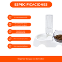 Dispenser de Agua Con Comedero