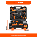 Set Caja de Herramientas Hogar Kit 46 Pzas