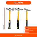 Kit Martillos Chapista c/Aguantadores y Maletin