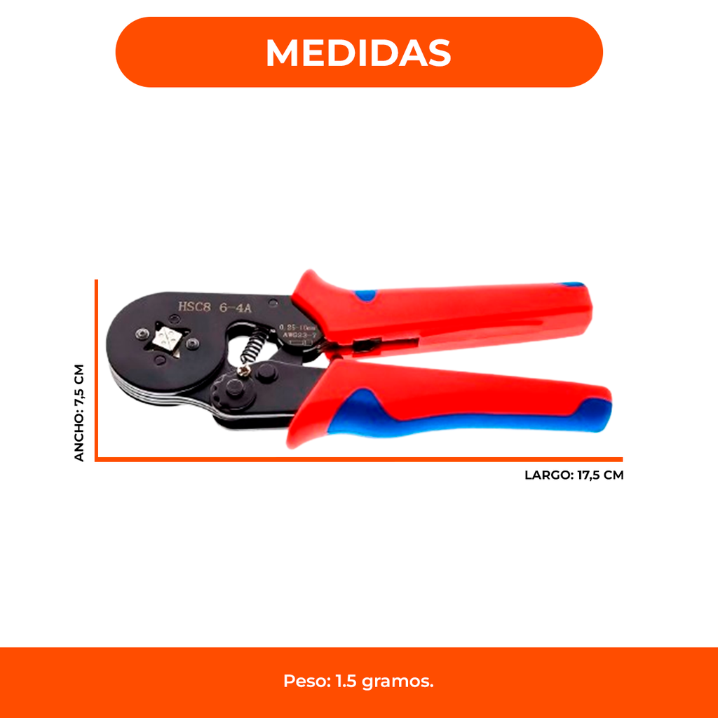 Crimpeadora De Terminales Férulas Para Extremos De Cables