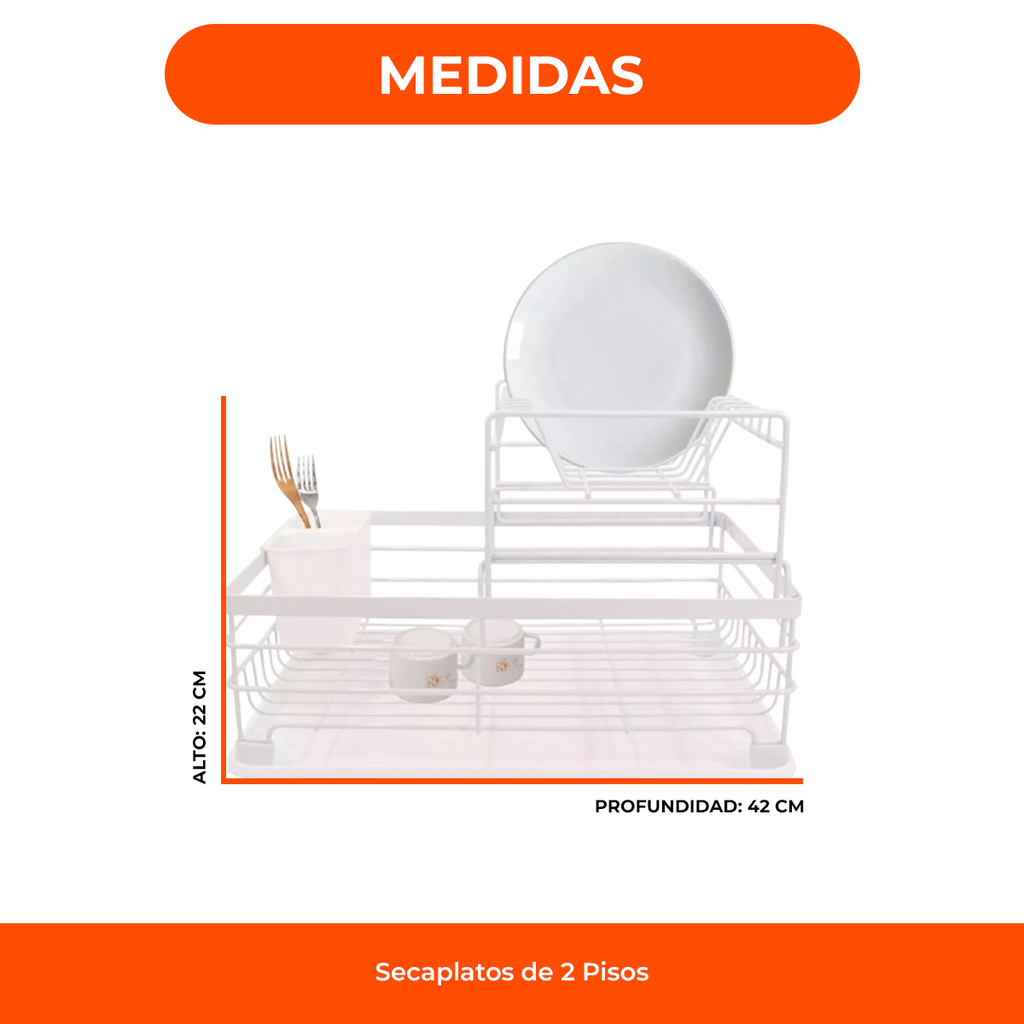 Secaplato 2 pisos