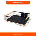 Secaplato agarraderas de madera