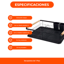 Secaplato agarraderas de madera