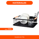Secaplato agarraderas de madera 