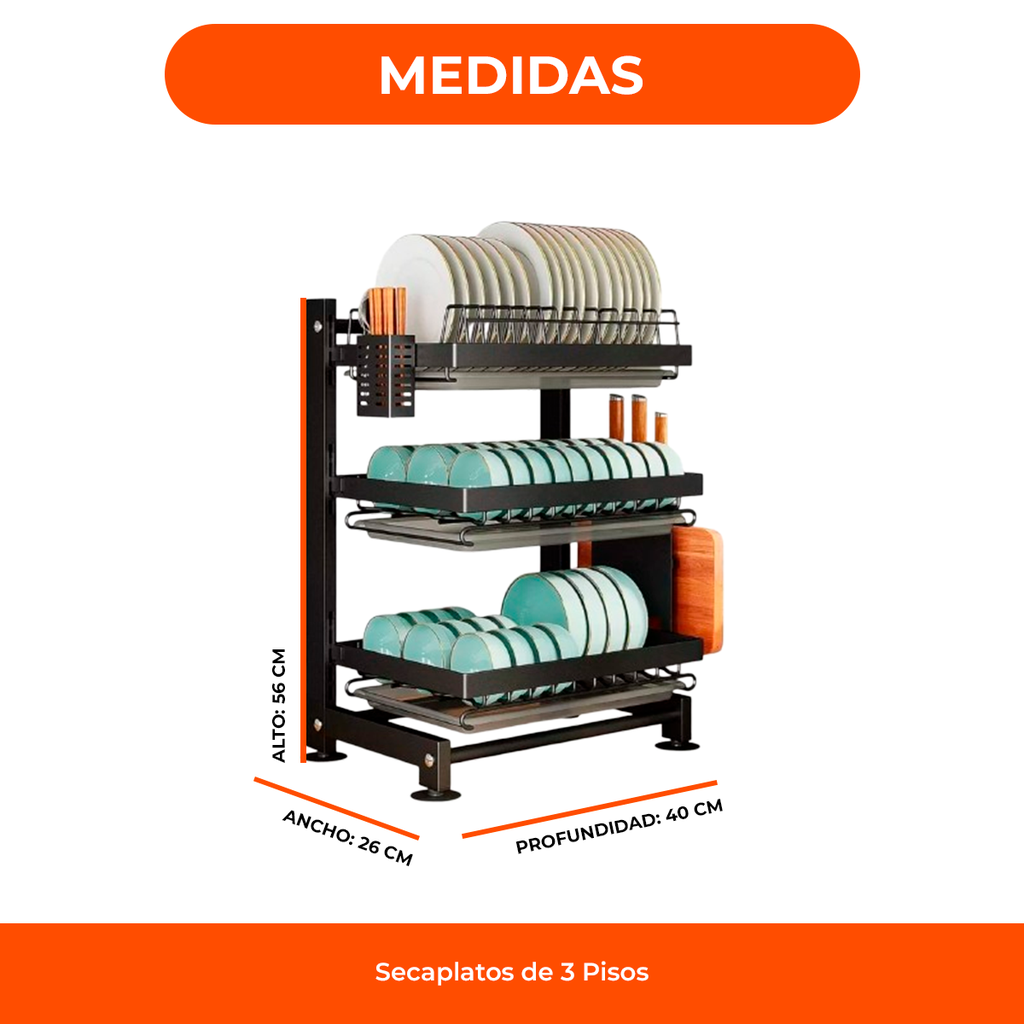Secaplato 3 Pisos