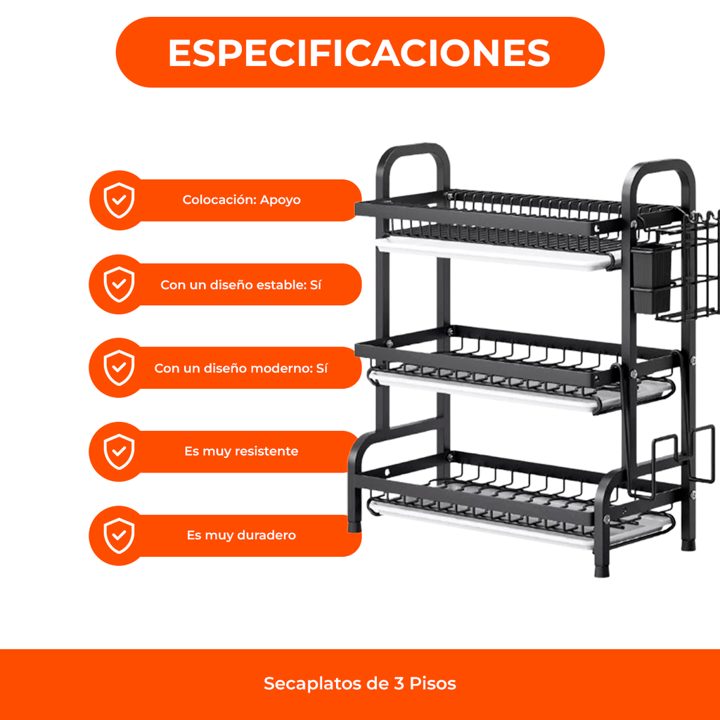 Secaplato 3 Pisos