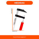 Sargento Prensa Tipo F De 50 X 400mm Carpinteria Carpintero