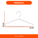 Perchas de Acero Inoxidable Slim Ultradelgada Pack Premium