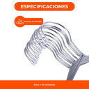 Perchas Slim Metal Cromada Premium Unid. Oferta