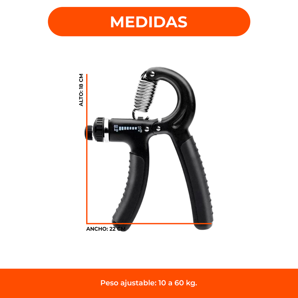 Hand Grip Regulable Rehabilitación Manopla Mano Dedo Brazo