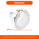 Flor Ducha Con Luz Led Rgb Multicolor Con Sensor Temperatura
