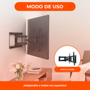 Soporte De Tv Led Movil Doble Brazo Articulado 20 A 75 Pulgadas