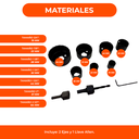 Juego Mechas Sierras Copa X 11 Piezas Madera Yeso Estuche