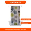 Cortina De Baño Teflon Impermeable Tipo Hotelera Antihongos Estampados