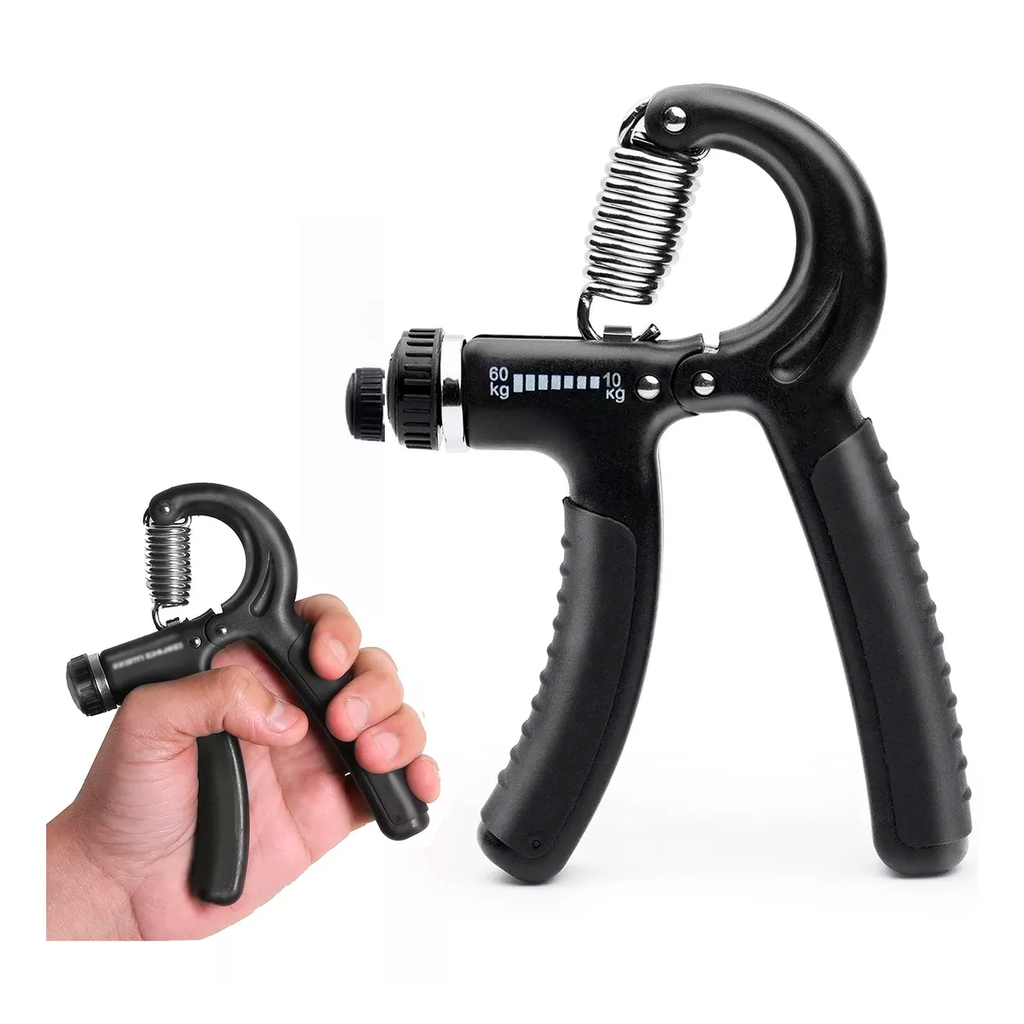 Fortalecedor De Agarre 5 En 1 Ejercitador De Mano Color Negro