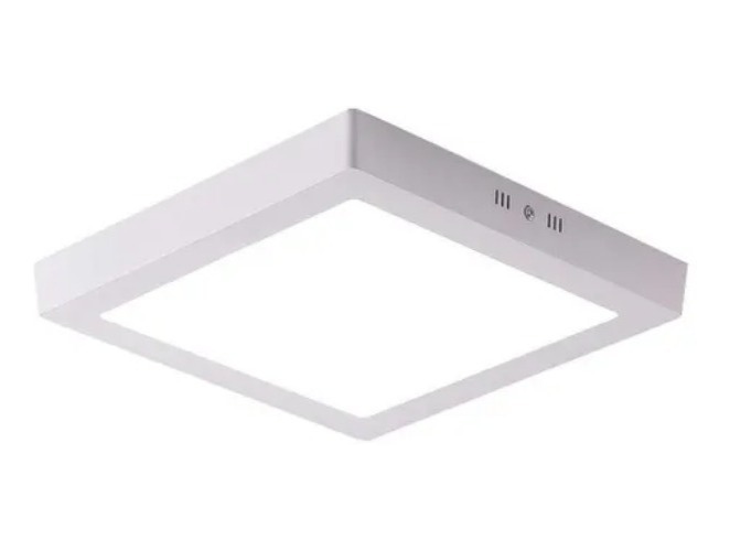 Panel Plafon Led 18w Luz Fria para Aplicar Cuadrado Exterior