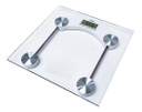 Balanza de Baño Vidrio Y Acero Lcd Digital 150kg Cuadrada