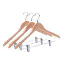 Perchas de Madera con Broches Polleras Pantalones. Ganchos