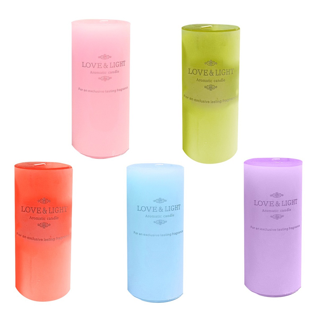 Vela Aromatica 478 Gramos 6 Colores