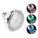 Flor Ducha Con Luz Led Rgb Multicolor Con Sensor Temperatura