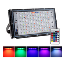 Reflector Led Rgb 100w Control Remoto Colores Ip65 220V