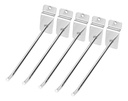 Gancho Blistero Metalico Cromado 20 Cm Panel Ranurado