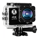 Camara Deportiva 4k Pantalla Touch Sumergible Accesor Color Negro