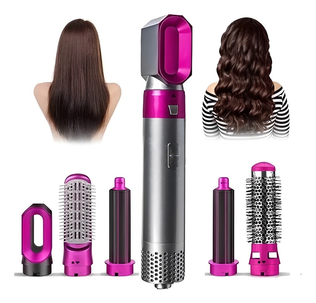Cepillo Secador De Pelo Rizador Modelador Electrico 5 En 1