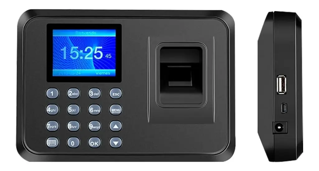 Lector Biométrico Digital Huellas Dactilares Usb Horario