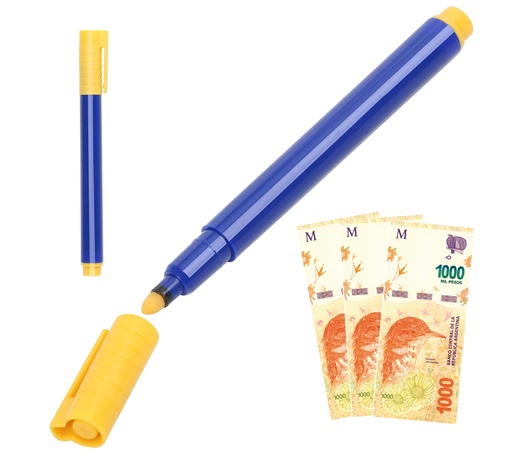 [2288] Lápiz Detector Billetes Falsos Marcador Euros Dolares Pesos