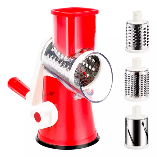 Rallador Manual Cortador Verduras Con 3 Chuchillas Acero