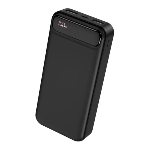 Power Bank Cargador Inalambrico 30000mah Micro Usb Tipo C Color Negro