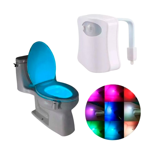 [L-500] Luz Led Inodoro Multicolor Sensor Luz Funciona 100% Oscurid