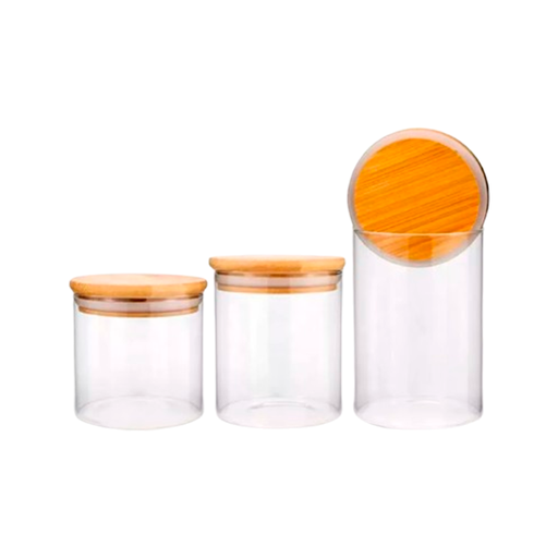 [MB-36]  Frascos de Vidrio con tapa 12cm