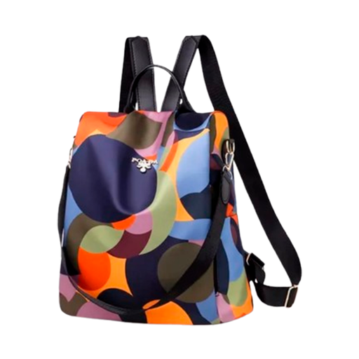 [B-814-9] Mochila Para Viajar Multicolor Con Correa