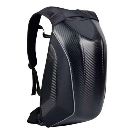 [BB-1] Mochila Moto Semirigida Pista Bolso Porta Casco Impermeable