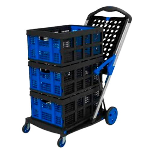 [QK-PS99-3] Carro Plegable con 3 Canastos Apilables